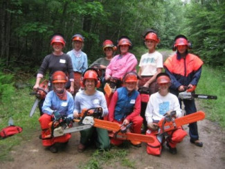 Women's Chainsaw Safety, Hidden Valley Nature Center, Jefferson, Maine