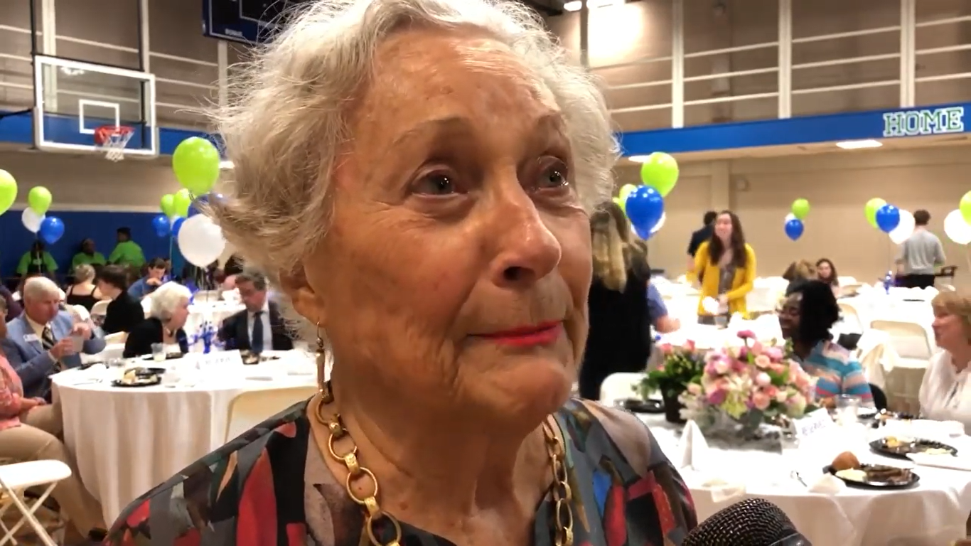 Former State Sen. Ann Bedsole is interviewed during an event celebrating her 90th birthday in Jan. 2020.
