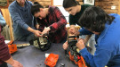 Women's chainsaw safety and maintenance